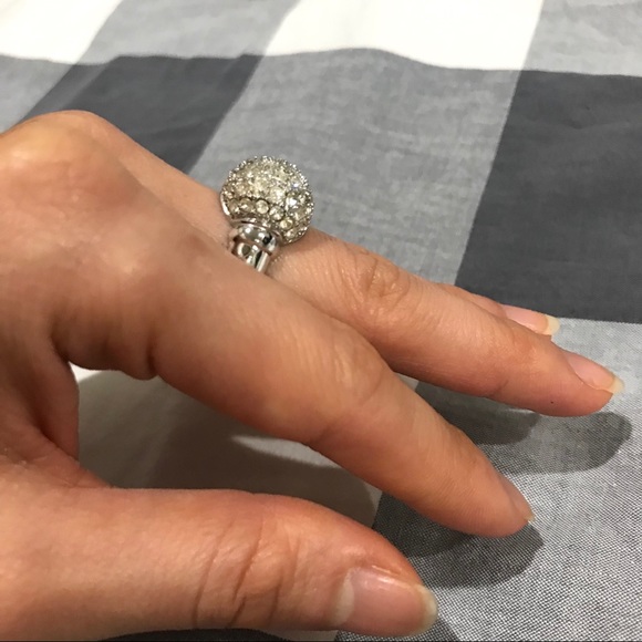 Sparkle Dome 925 Silver ring- Size 5.5 - Picture 5 of 14